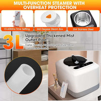 Infrared Sauna Box for Relaxation Detoxification,Portable Full Body Steam Sauna Tent with Steamer Folding Chair for Home Spa